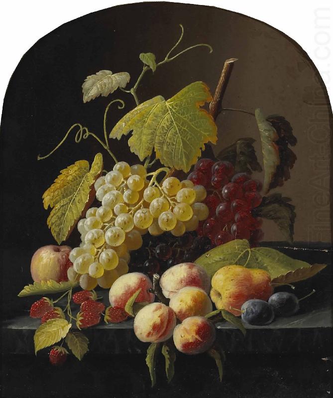 A Still Life with Grapes, Severin Roesen